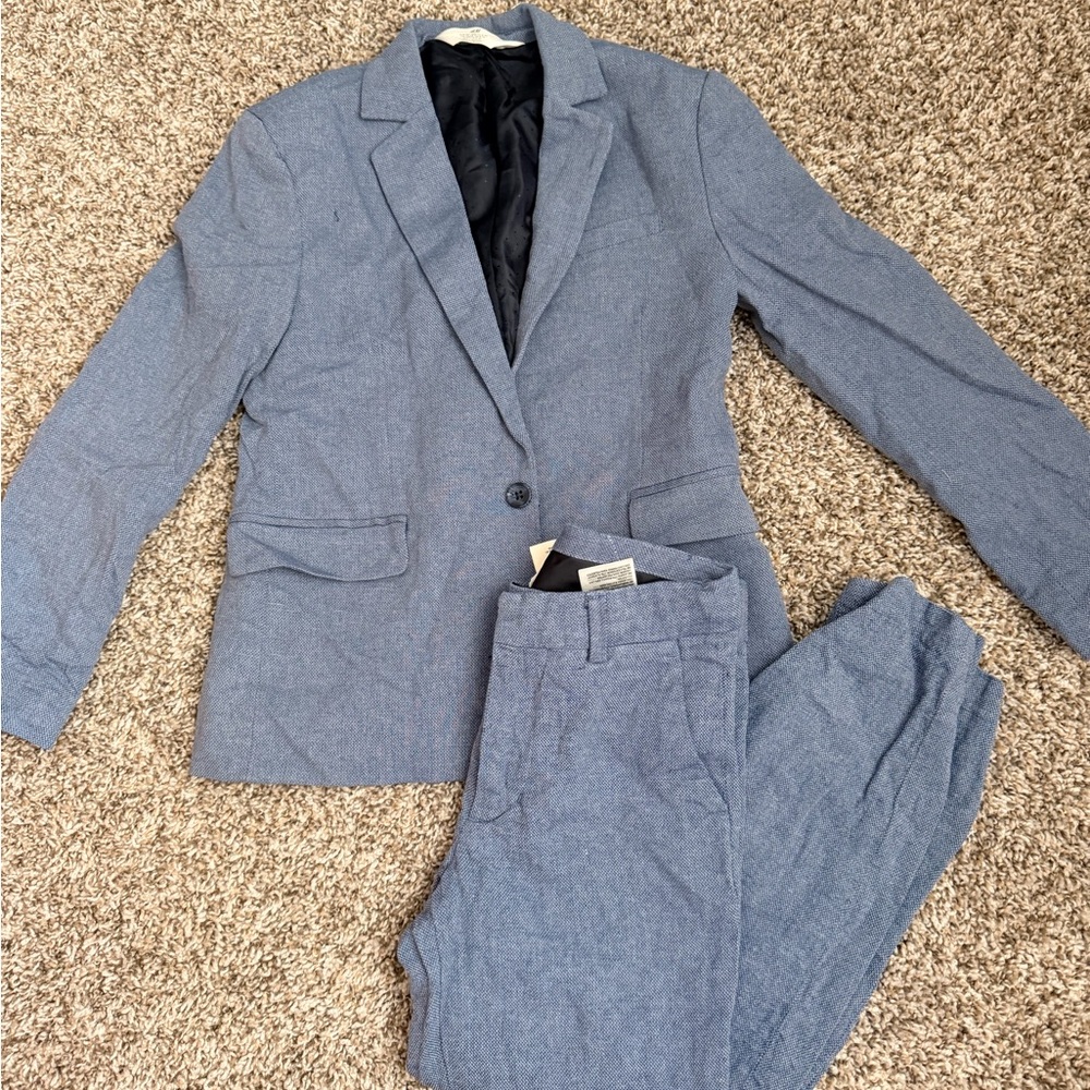 H&M Boys Blue Two-Piece Suit Matching Set